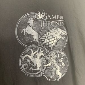 Game of Thrones House Sigil T Shirt Stark 2XL Lannister Targaryen Dragon Graphic